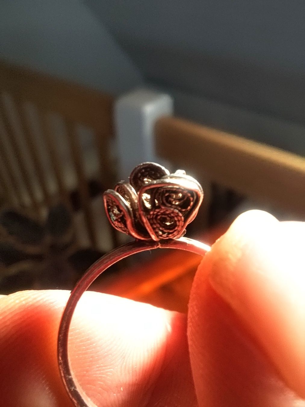 Ringe: Zierlicher Rosen Silber Ring – Gebraucht aus Uster von jul_8jwz 1