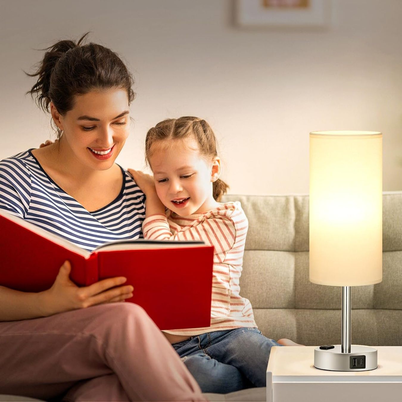 Lampade: Nachttischlampe Touch Dimmbar mit USB A+C – Nuovo e nell'imballaggio originale da Nuglar venduto da SaleRitter 4