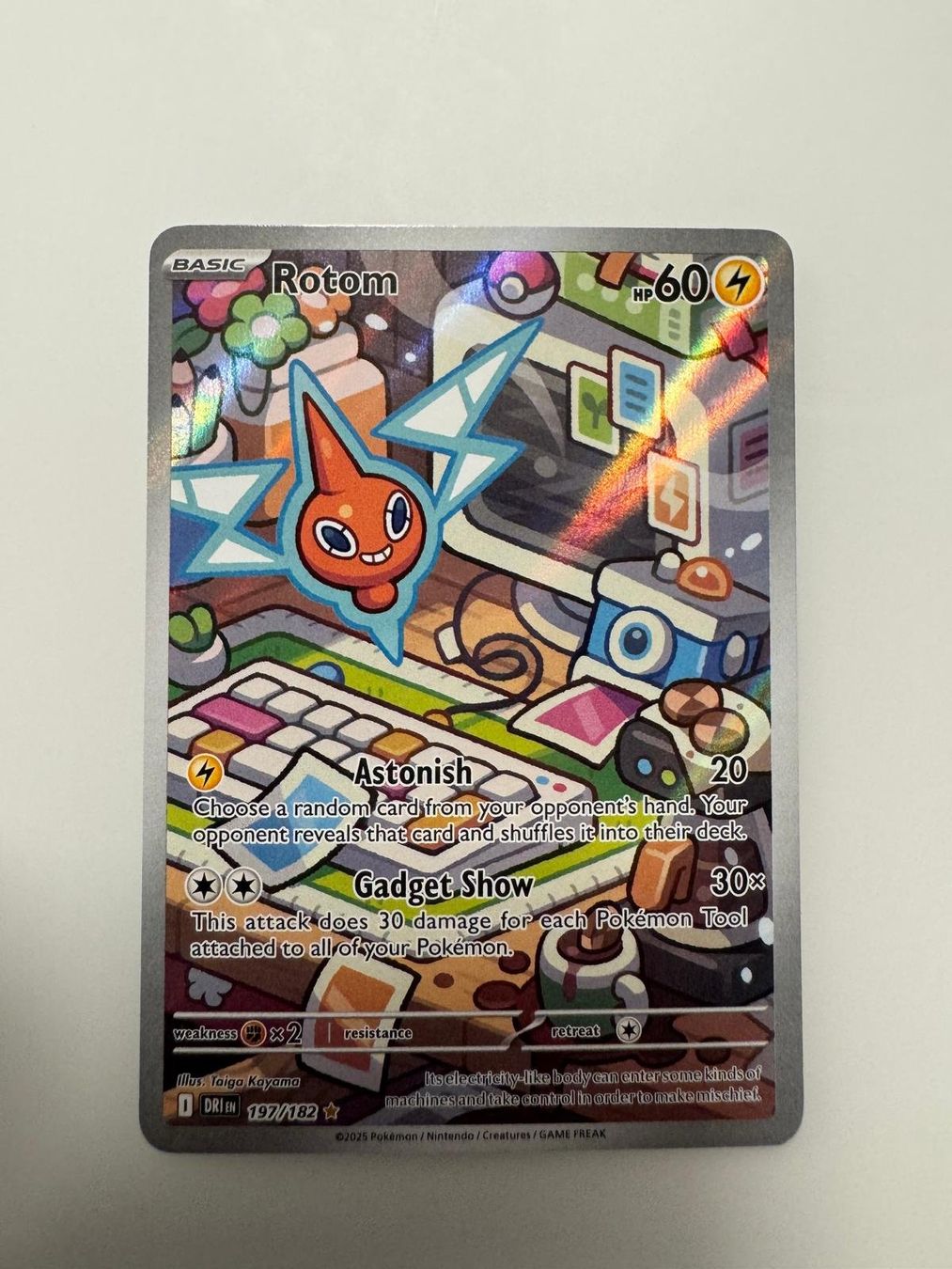 Pokémon Sammelbilder & Trading cards: Rotom | Illustration Rare | DRI 197/182 | EN – Gebraucht aus Spreitenbach von Snacky96 2