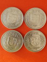 4 x 5 Franken 2 x 1931,1932,1935