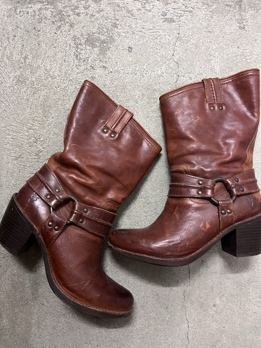 Scarpe da donna: Frye Western Stiefel Leder Braun US 9.5 – Usato da Zell ZH venduto da Spring1509