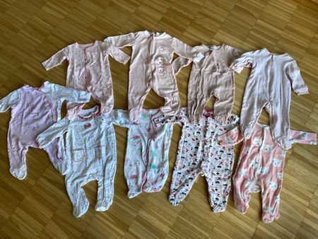 Baby Girl Sleepers Onesie Size 62