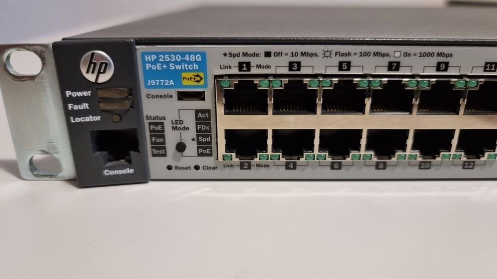 Hewlett Packard Hubs & Switches: HP 2530-48G-PoE+ J9772A – Gebraucht aus Matran von bcnet_ch