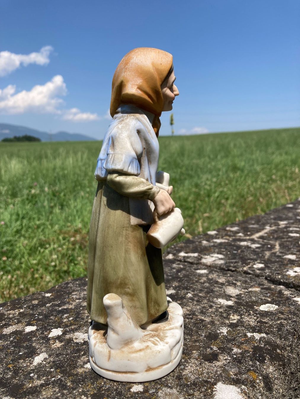 Statuette: FIGUR  Keramik  Bäuerin  Grossmutter – Usato da Subingen venduto da ArtBead 2