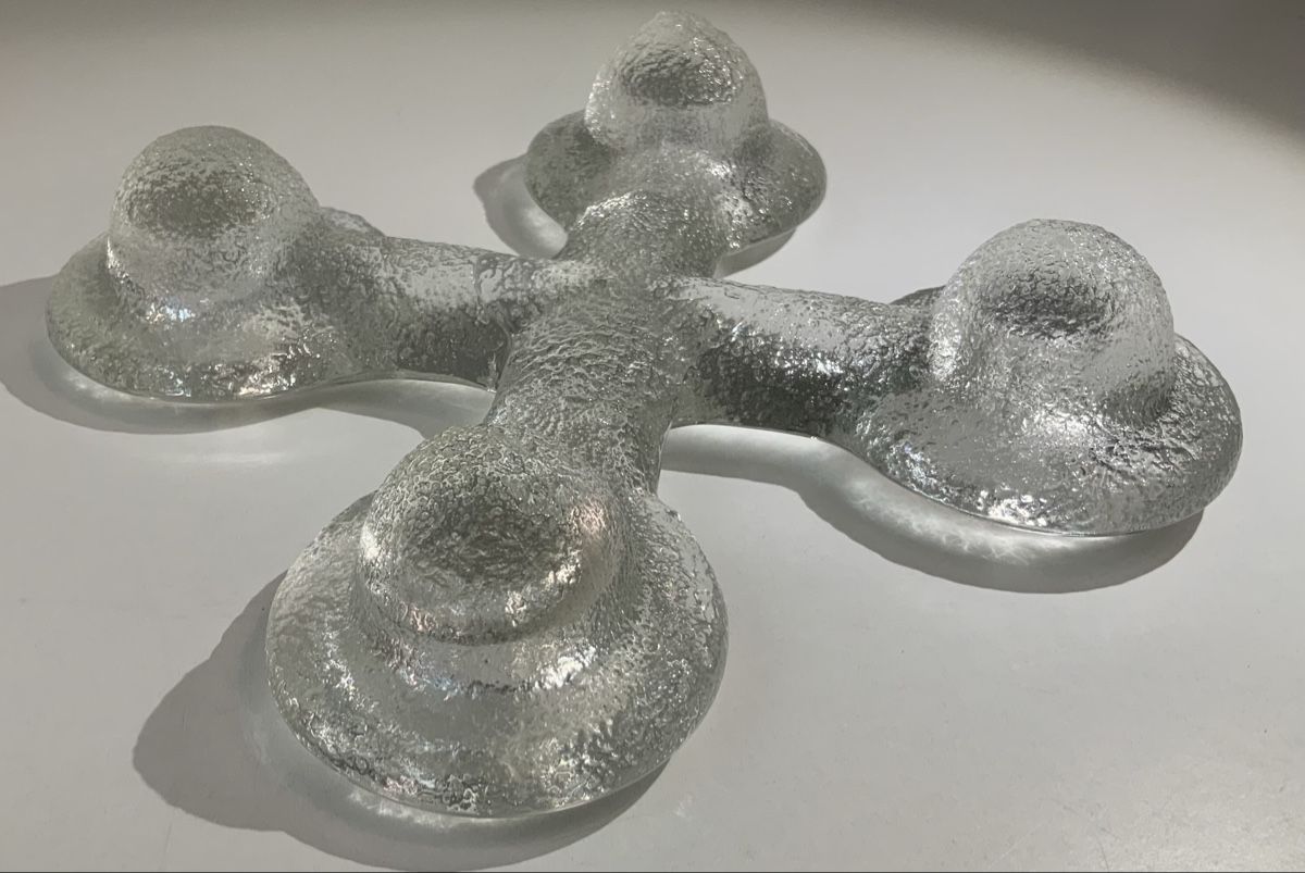 Glasi Hergiswil Portacandele: Chandelier en verre – Usato da rolle venduto da Tontonjulot 2