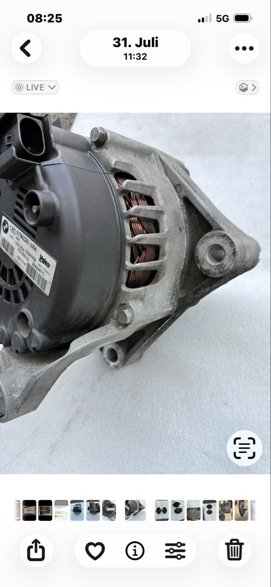 BMW Tutti pezzi di ricambio auto: BMW e90 Lichtmaschine – Usato da Grenchen venduto da Netii10 2