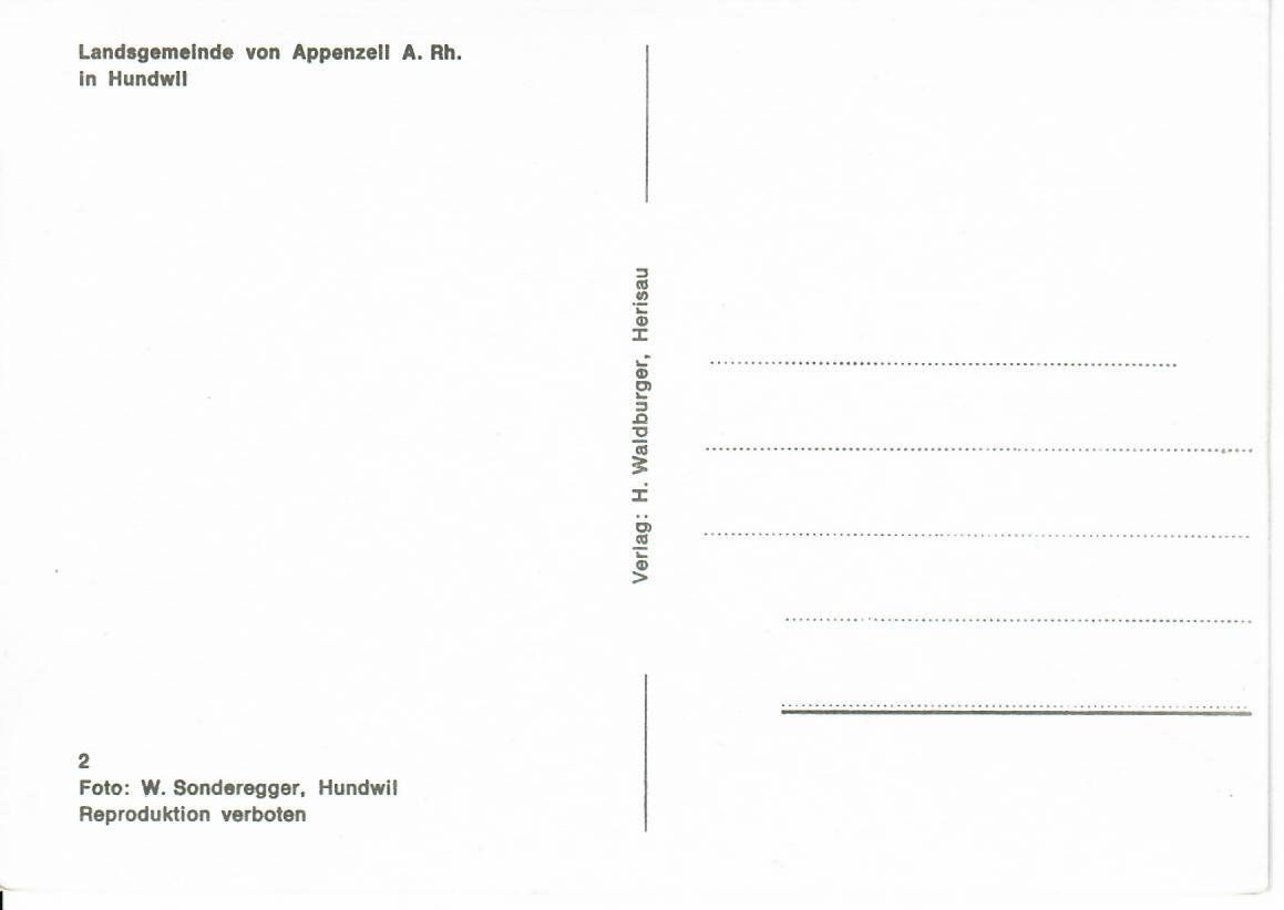 Ansichtskarten: Hundwil – Gebraucht aus Hochdorf von Ziegel-16 1