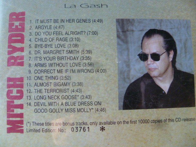 CD: Mitch Ryder La Gash CD – Usato da Zofingen venduto da sosalinos01 4