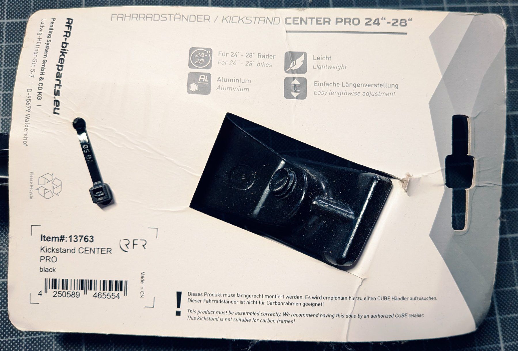Cavalletti per biciclette: Fahrradständer Center PRO 24"-28" NEU – Nuovo e nell'imballaggio originale da Dielsdorf venduto da simkun 1