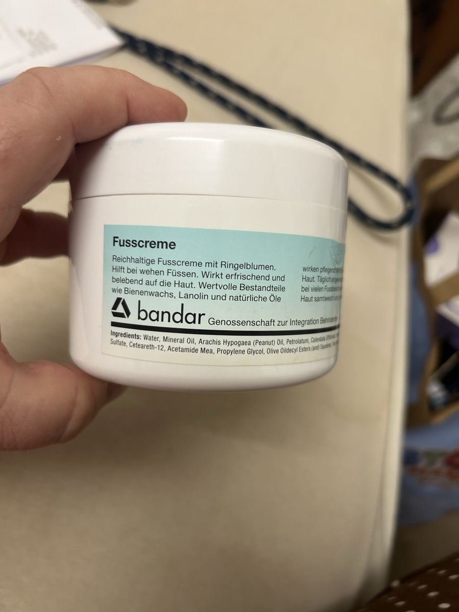 Pediküre: fusscreme bandar neu – Neu und originalverpackt aus Zürich von 11Zitronenfalter