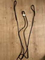 Longe pour chevaux, cuir noir, d’occasion