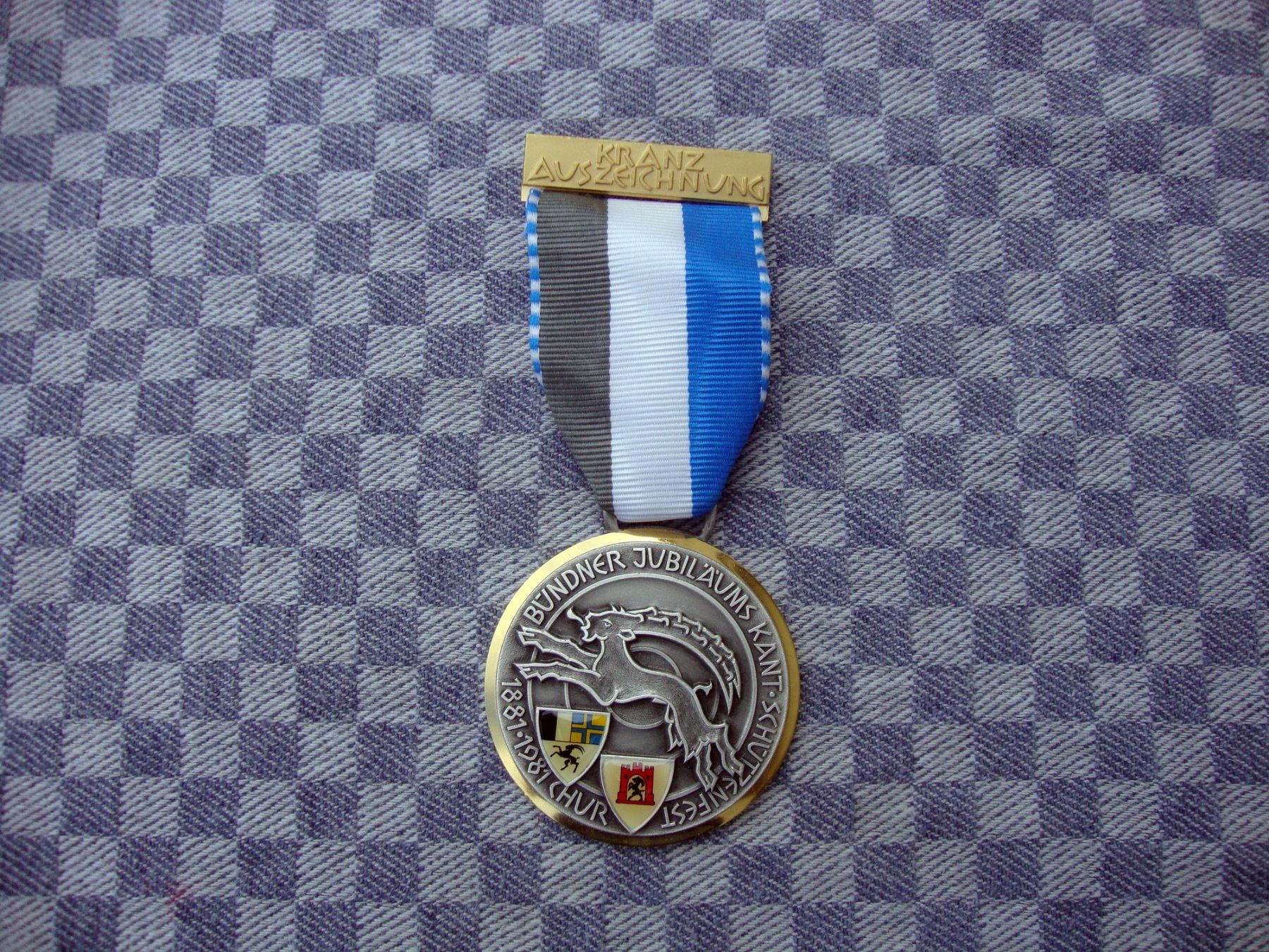 Medaillen: Bündner Jubiläums - Kant. Schützenfest 1981 Abzeichen – Neu (gemäss Beschreibung) aus Döttingen von Kubuli1