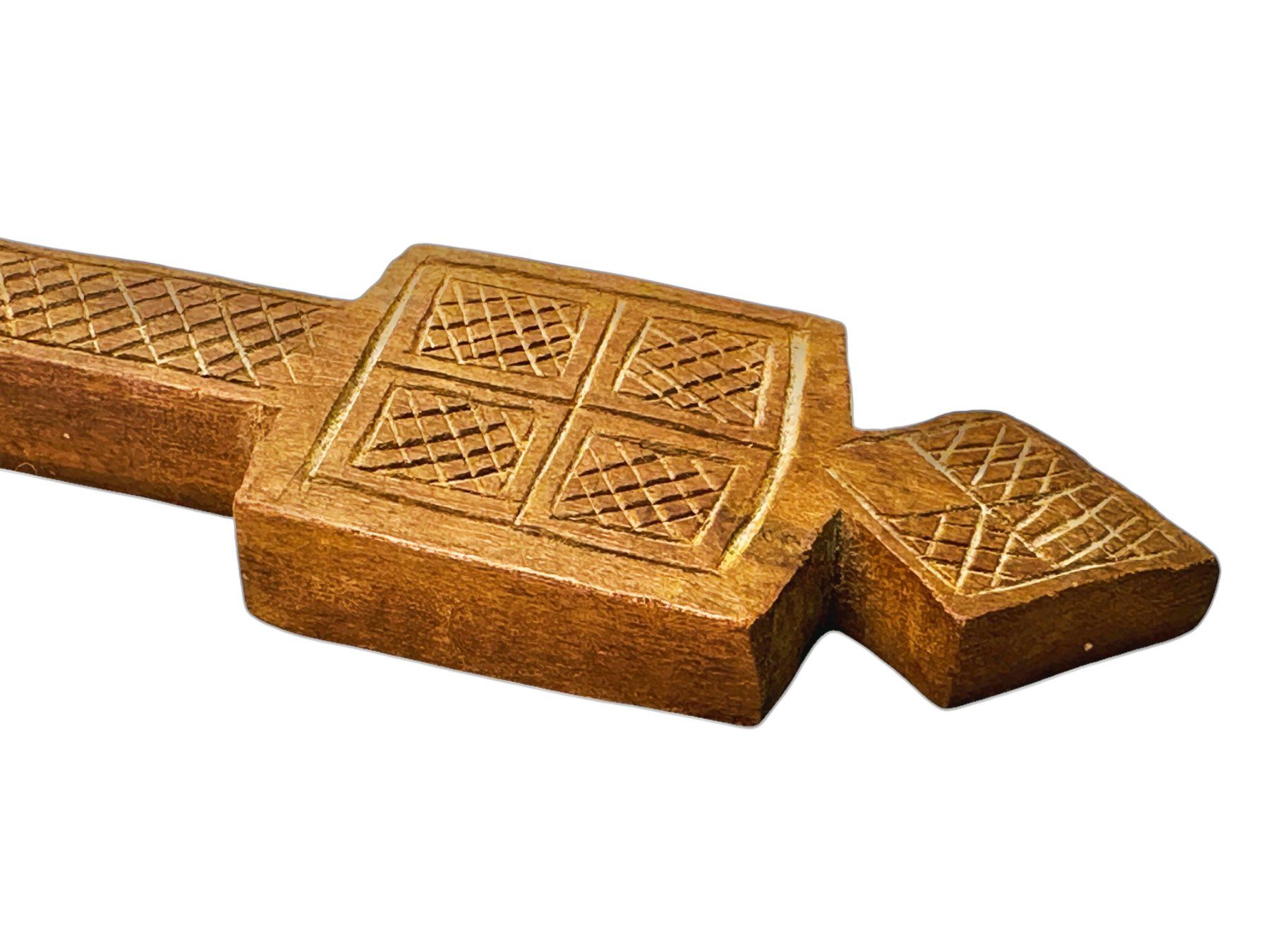 Skulpturen & Statuen: Croix copte éthiopienne antique palissandre sculptée main – Gebraucht aus Morges von deco.vintage 5