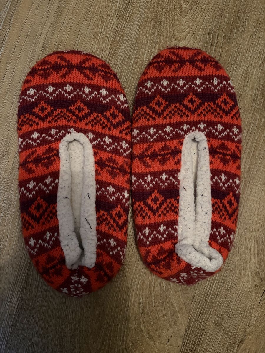 Scarpe da uomo: Warme Hüttenfinken rot gemustert – Usato da Frenkendorf venduto da lrhggrty