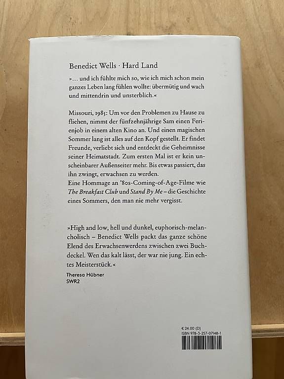 Bücher: Benedict Wells: Hard Land – Gebraucht aus St. Gallen von fra_pt5w 1
