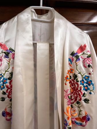 Magnifique peignoire / kimono - soie 100%