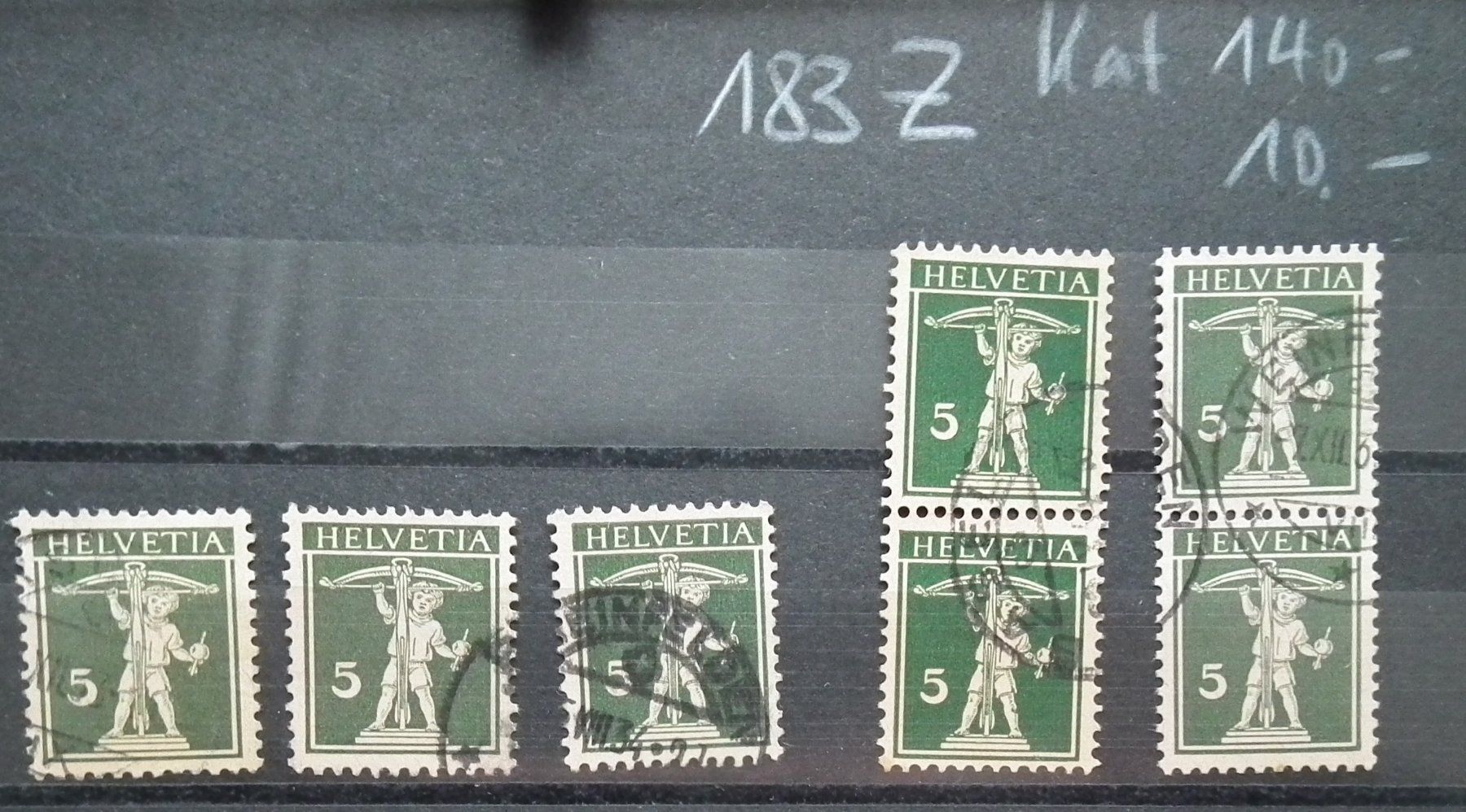Tutti i francobolli: Tellknabe LOT  SBK 183z  Diverse – Usato da Kriens venduto da WULLU99