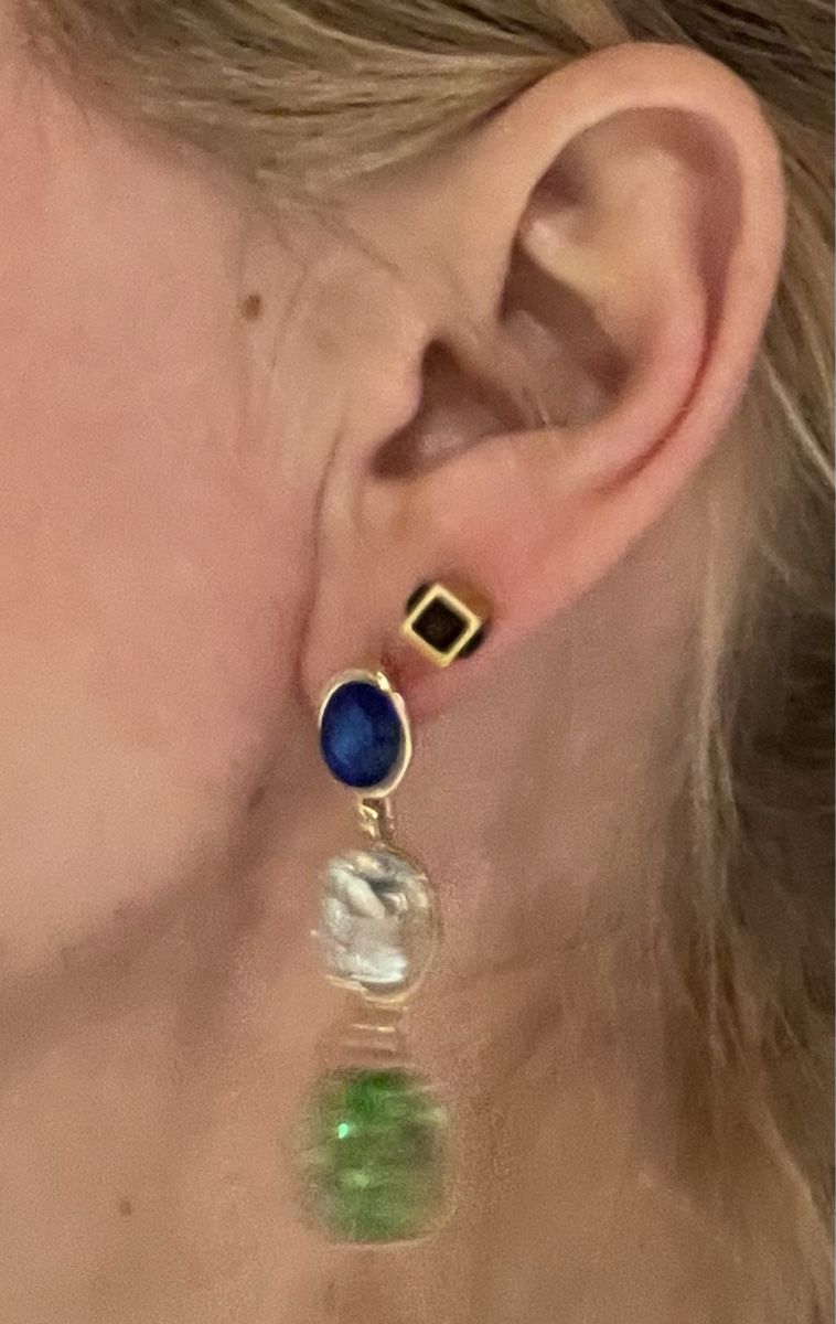Ohrringe & -stecker: Orecchini lunghi pietre colorate blu verde – Neu (gemäss Beschreibung) aus Gordevio von LanaZimm 3
