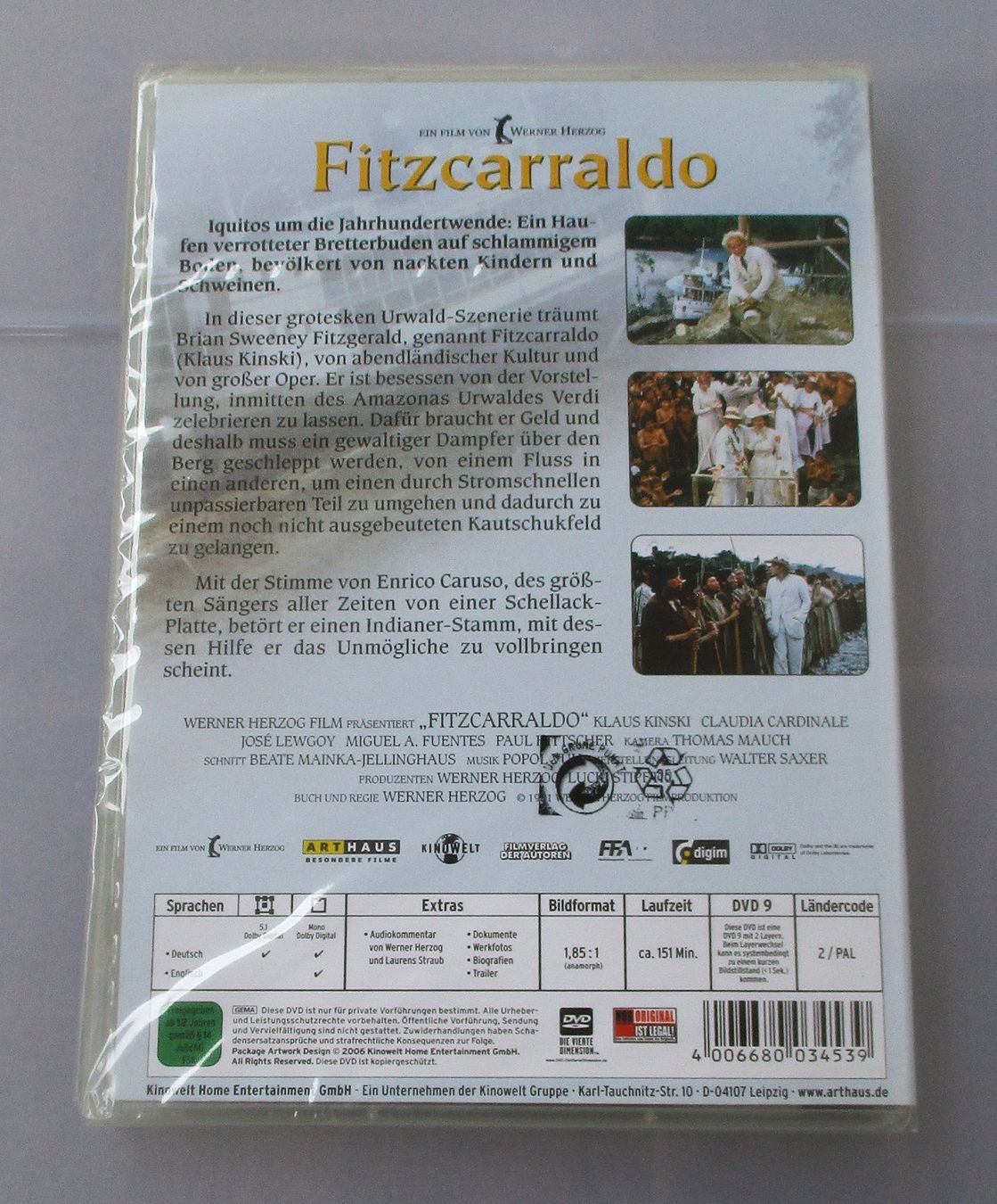 Tutti i DVDs: FITZCARRALDO - Klaus Kinski NEU/OVP – Nuovo e nell'imballaggio originale da Wattwil venduto da Muriel10 1
