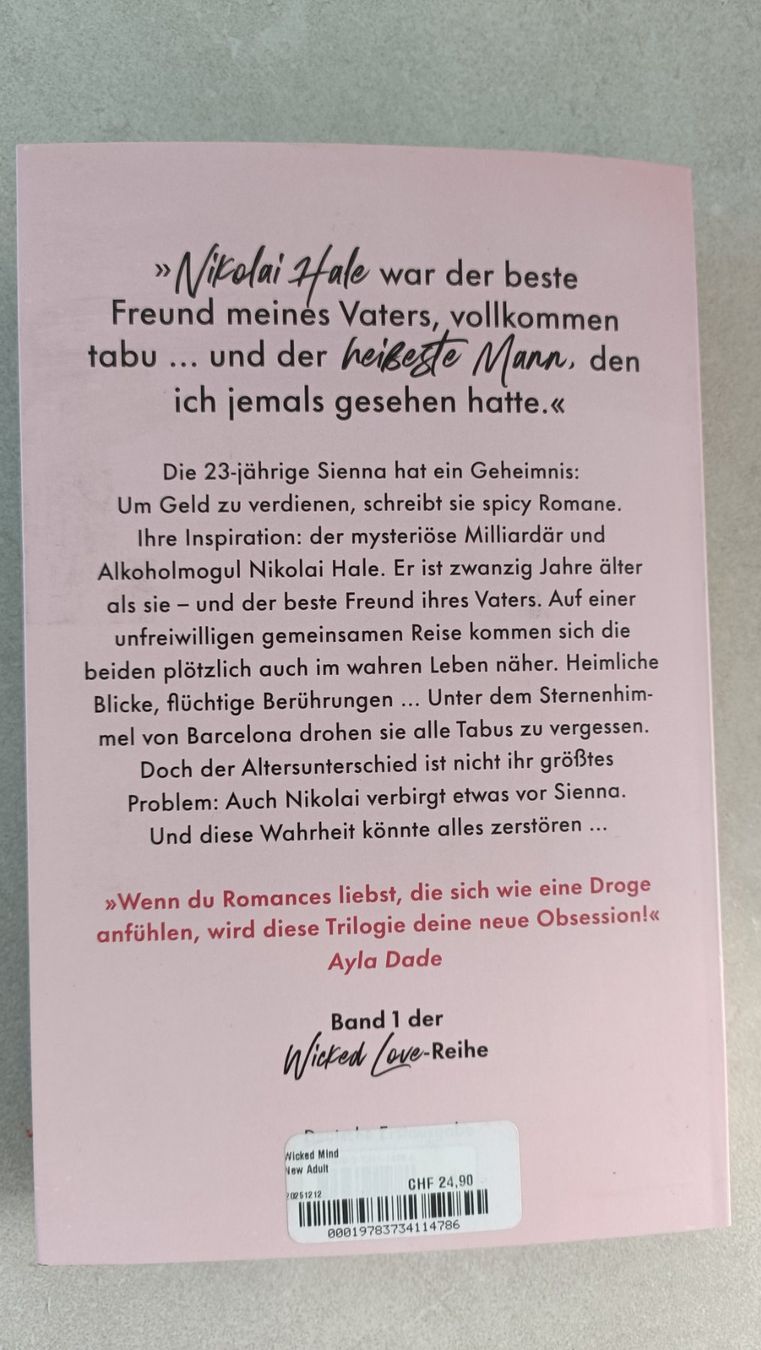 Bücher: Buch Wicked Mind, von Bianca Mov – Gebraucht aus Schwarzenberg LU von Nbr.3 1