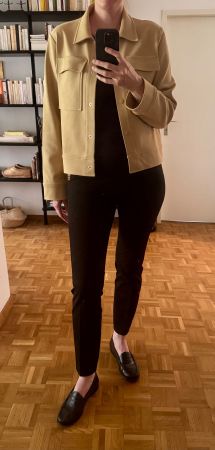 COS BEIGE COTTON JACKET SIZE M - AS NEW !