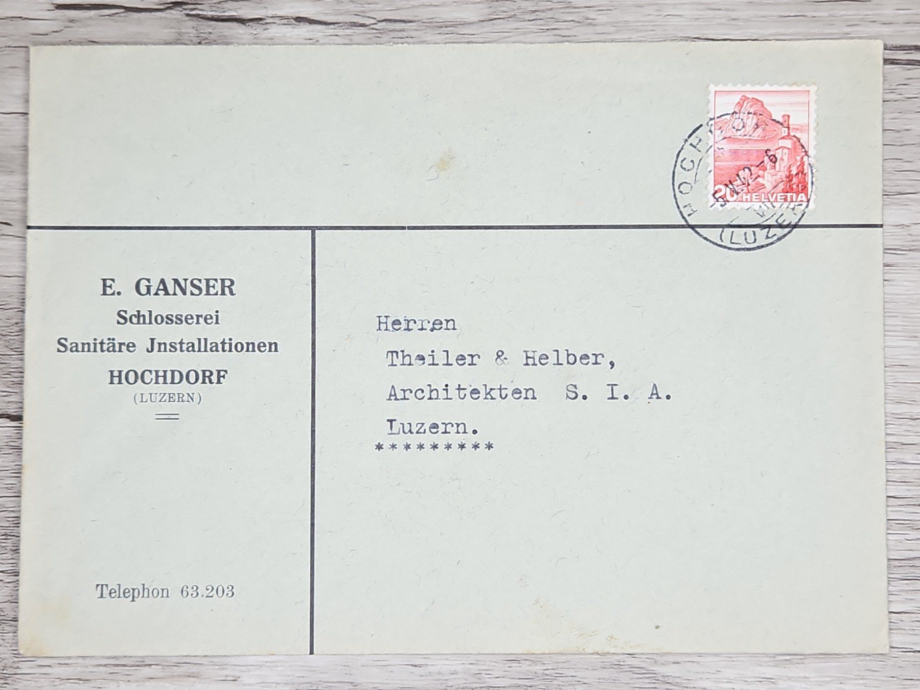 Tutti i francobolli: CL01 Enveloppe + Timbre Suisse 1942 – Usato da Cousset venduto da Patrick_Collections