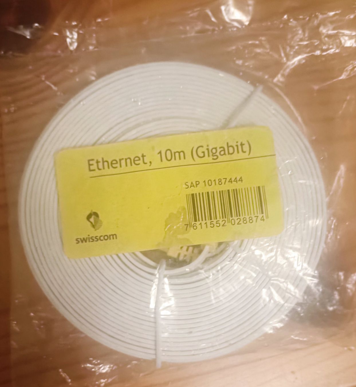Swisscom Kabel: Ethernet-/LAN-Kabel 10 m Swisscom – Neu (gemäss Beschreibung) aus Bern von sv-trade