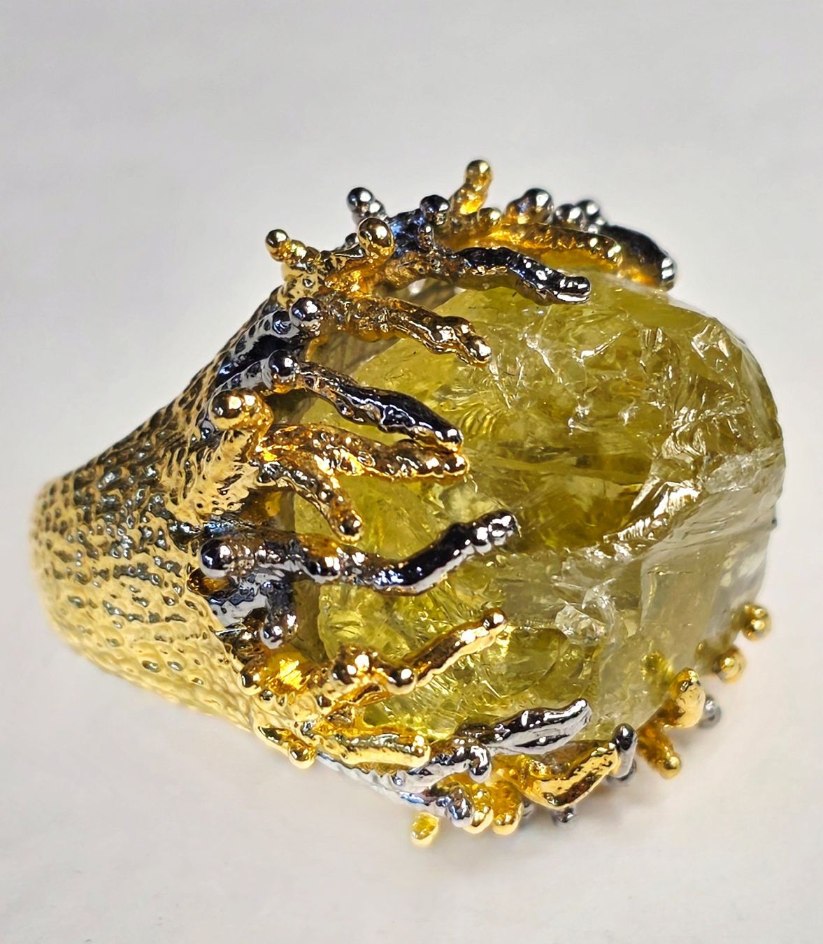 Anelli: Ungeschliffener Peridot Ring – Nuovo (secondo la descrizione) da Zürich venduto da adriben 1