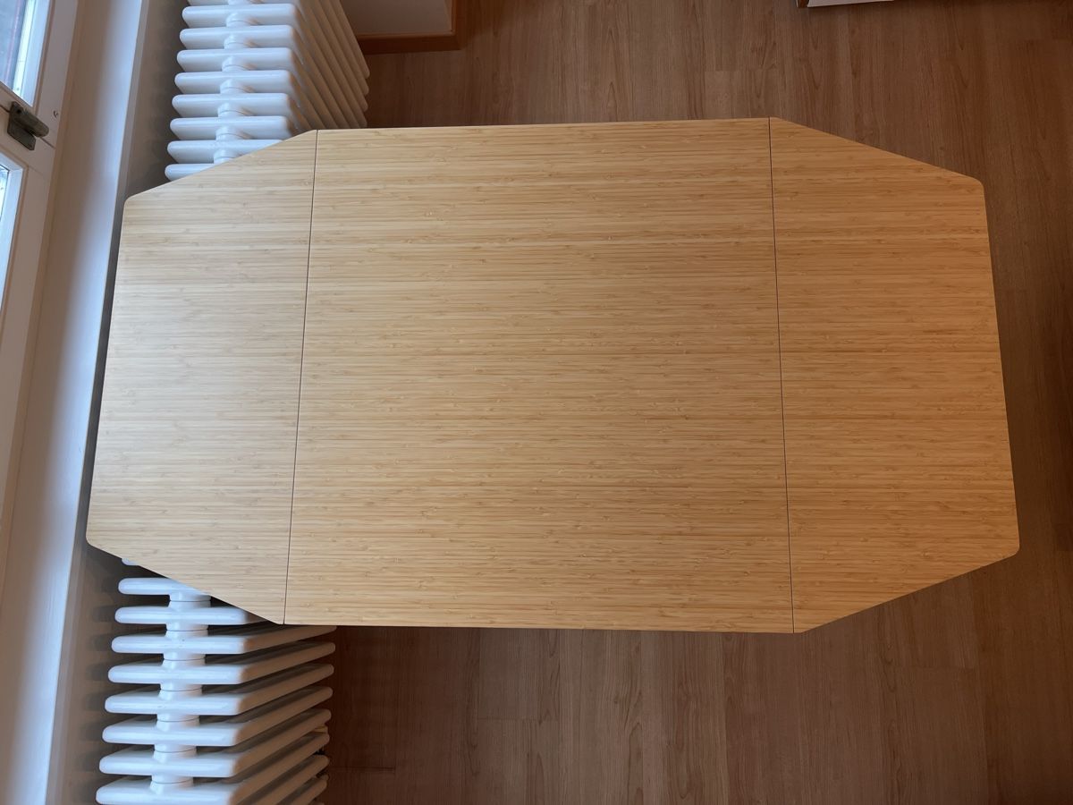 Ikea-Tisch Bambus, klappbar, 80x138 bzw. 80x74 (Gebraucht) in Schaffhausen  fr CHF 10  nur Abholung auf Ricardo kaufen