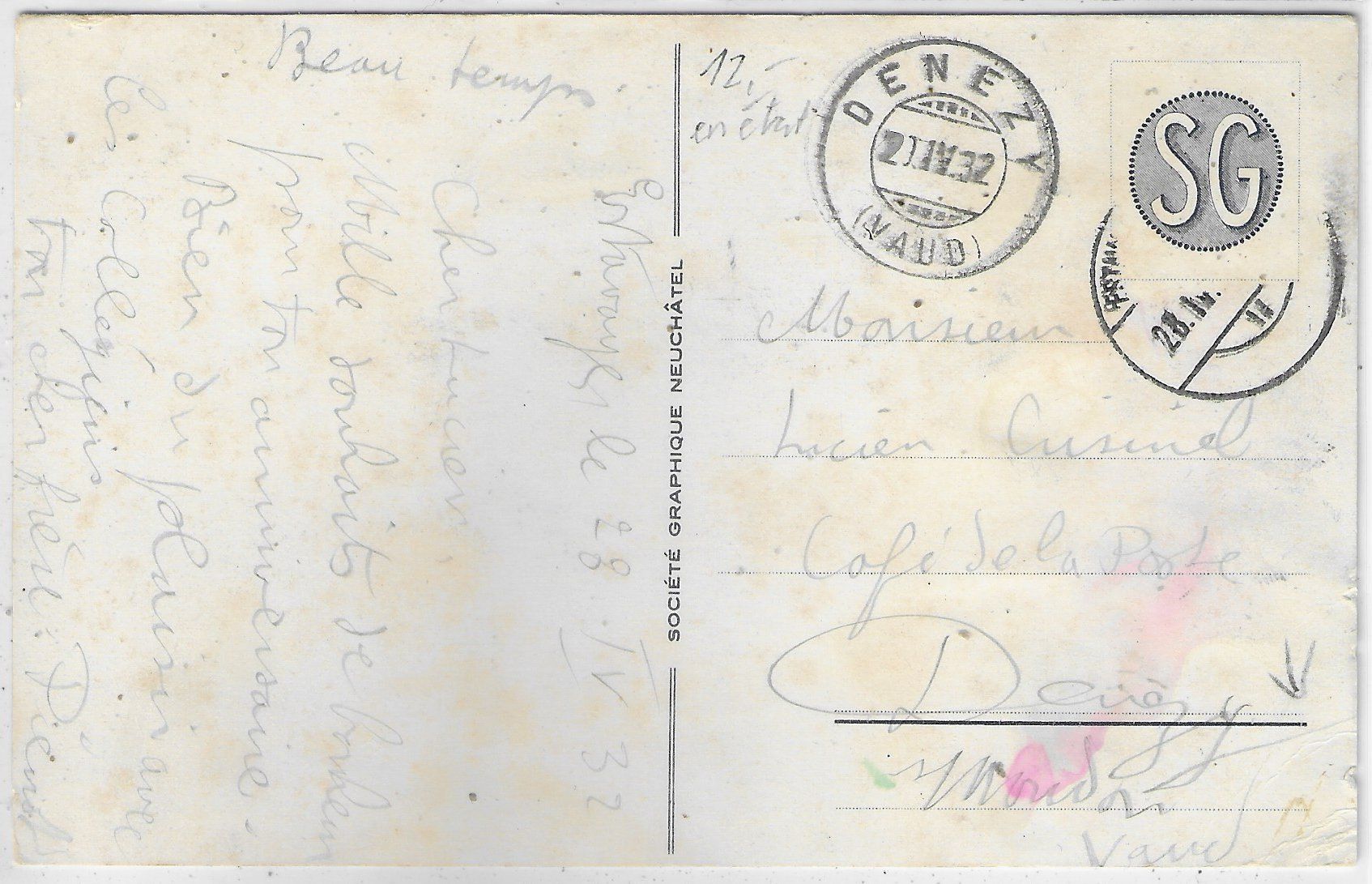 Cartoline postali: Estavayer - Vieille Tour - Litho – Usato da Ettingen venduto da Kartenplanet 1
