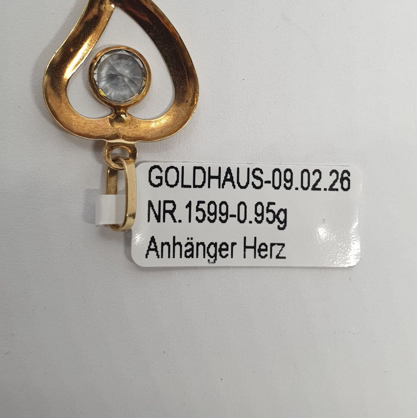 Ciondoli: Echt 14K Gold - Herz Anhänger – Usato da Luzern venduto da Goldhaus-Luzern 2