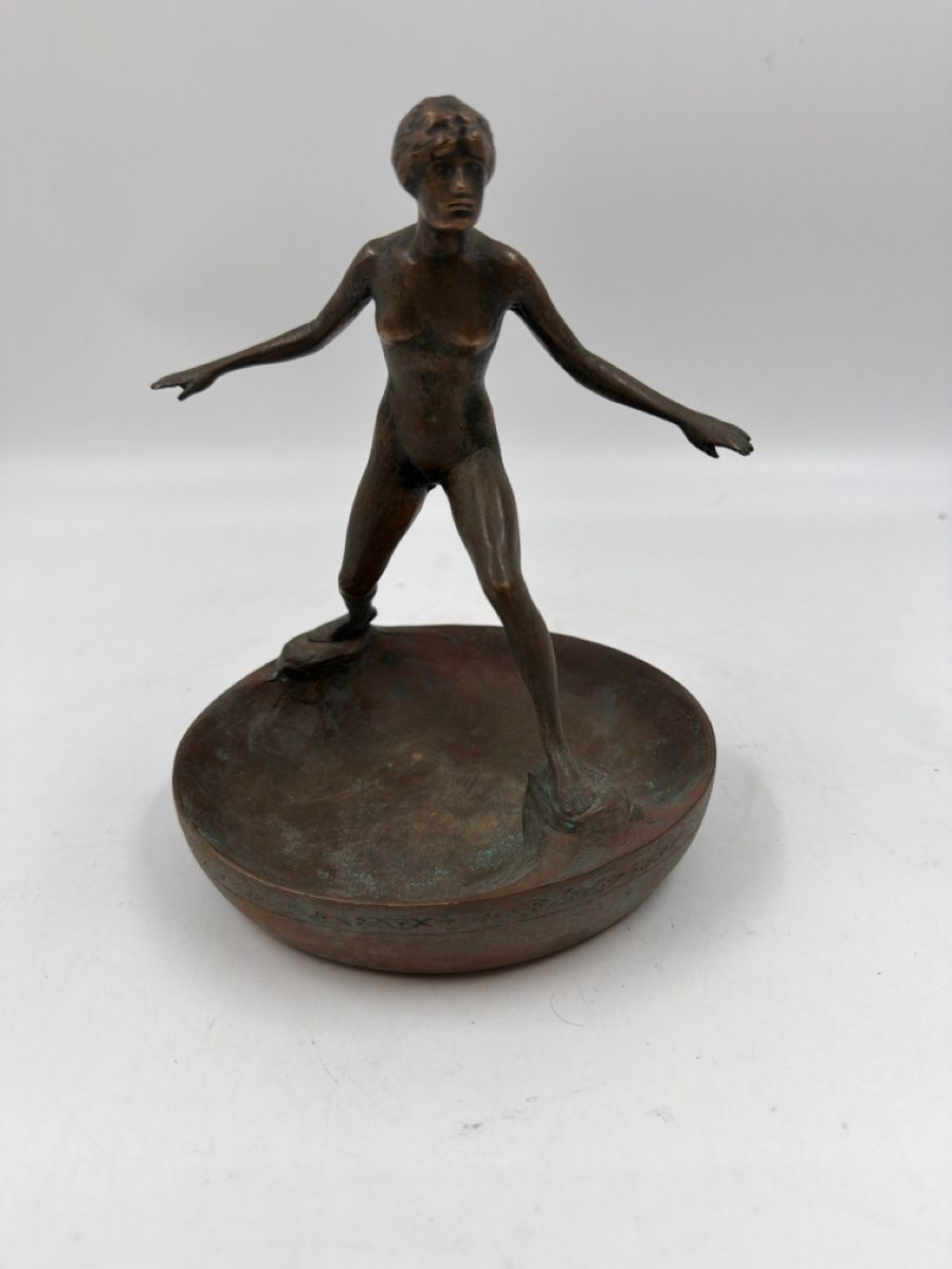 Statuette: Bronze Figur "AD MEYER", Kunst Bronzefigur, signiert 53 – Usato da Sirnach venduto da Fkobi 9