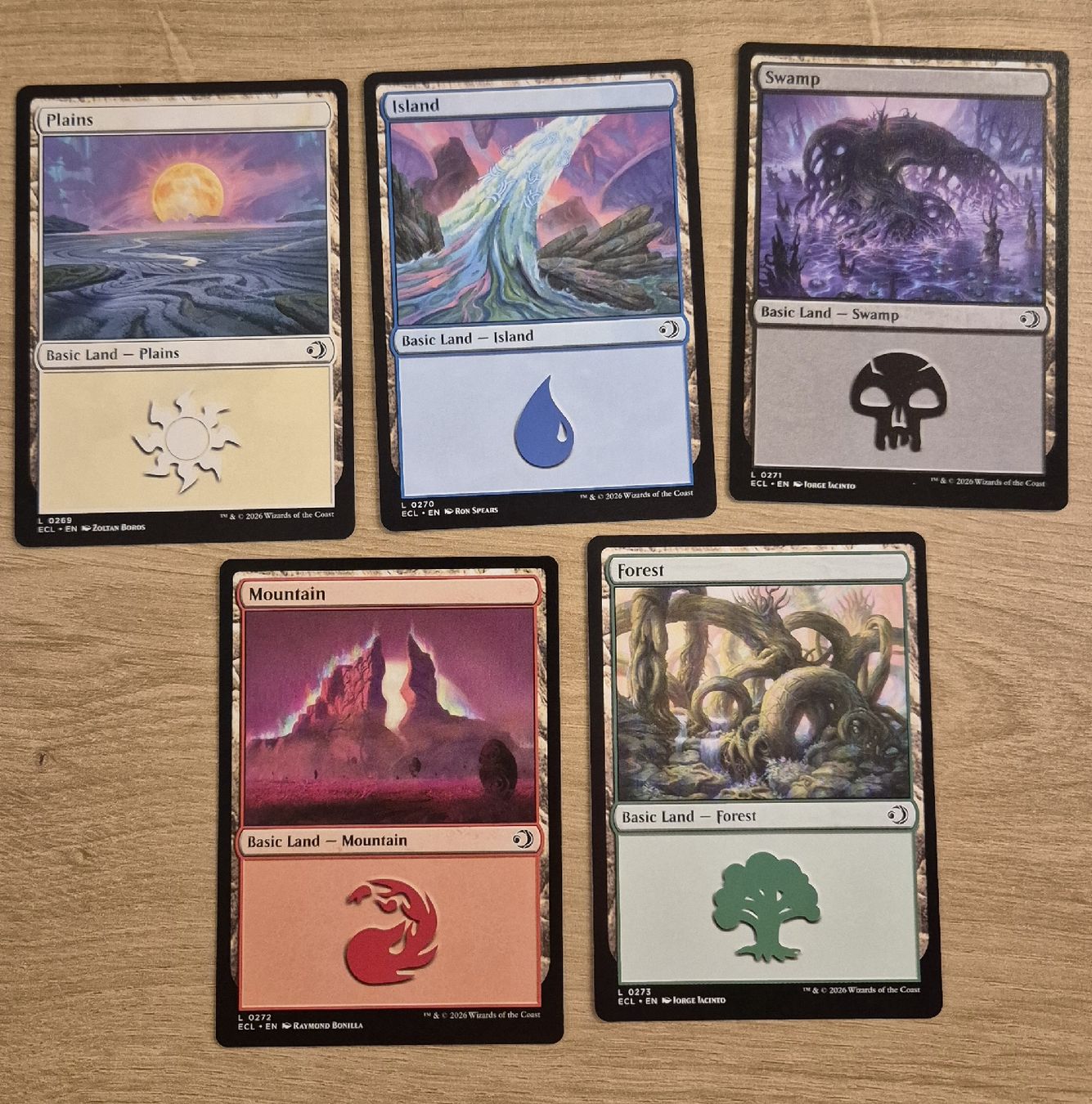 Magic The Gathering Carte collezionabili: Lorwyn Eclipsed Basic Land Set (EN) MTG Magic The Gathering – Nuovo (secondo la descrizione) da Küsnacht ZH venduto da Canada-2012
