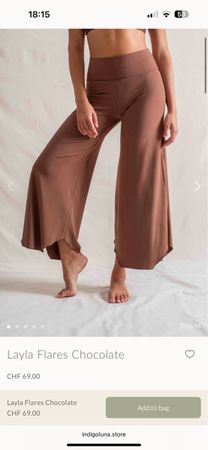 Indigo Luna Layla Pants - Chocolate 