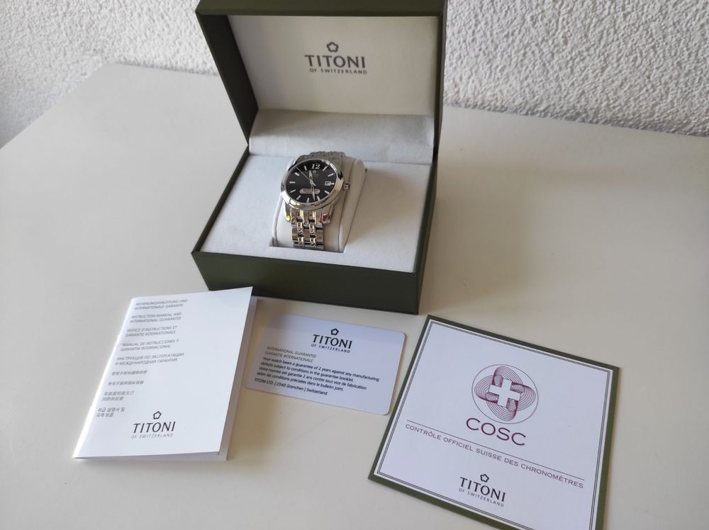 Titoni Uhren: Titoni Chronometer COSC,  sichtbares Werk, neu, präzise ! – Neu und originalverpackt aus Grenchen von elibethma 7