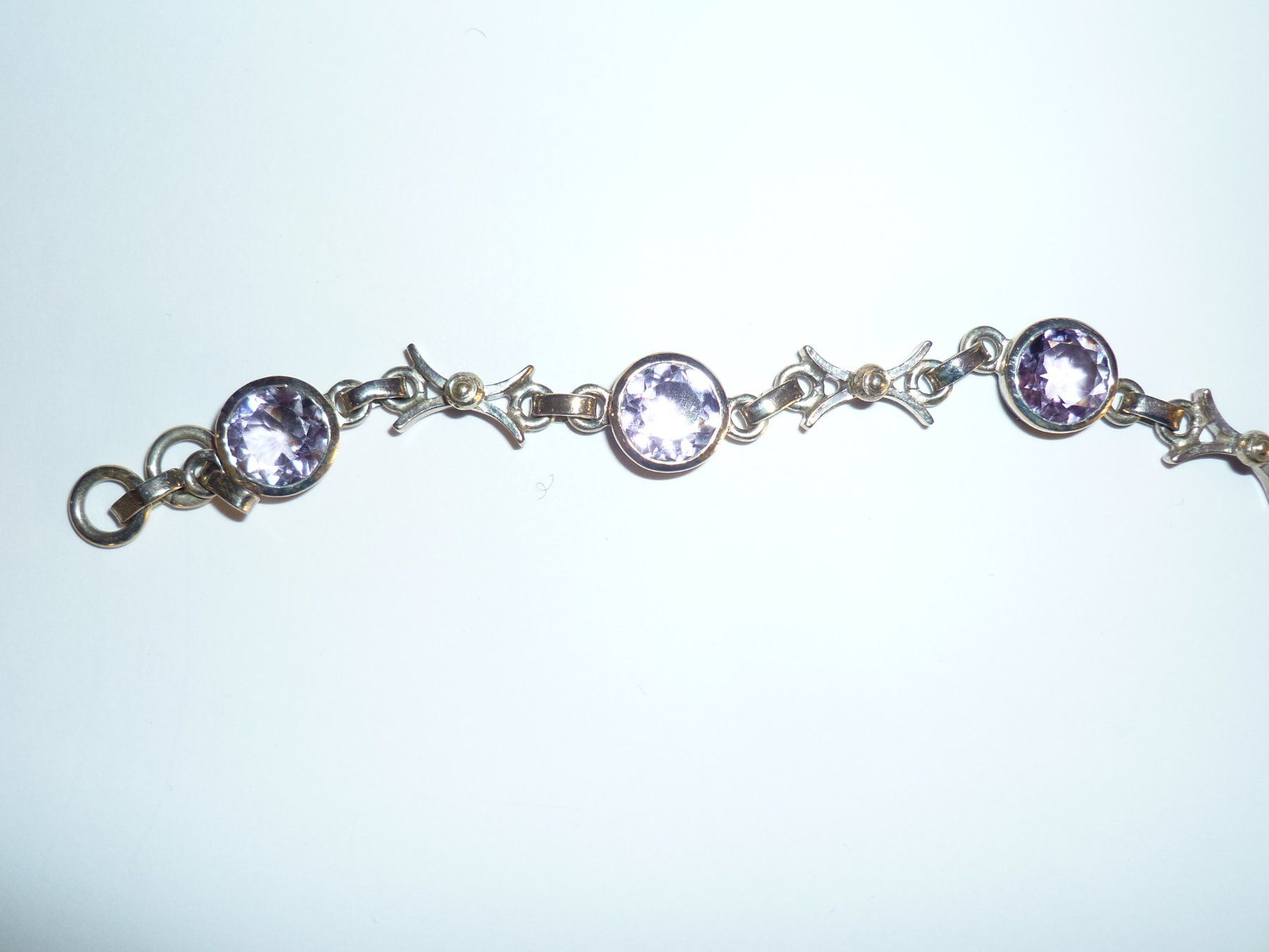 Bracciali & Braccialetti: Silber (925) Armband mit Amethyst – Usato da Zürich venduto da mauxpumm 2