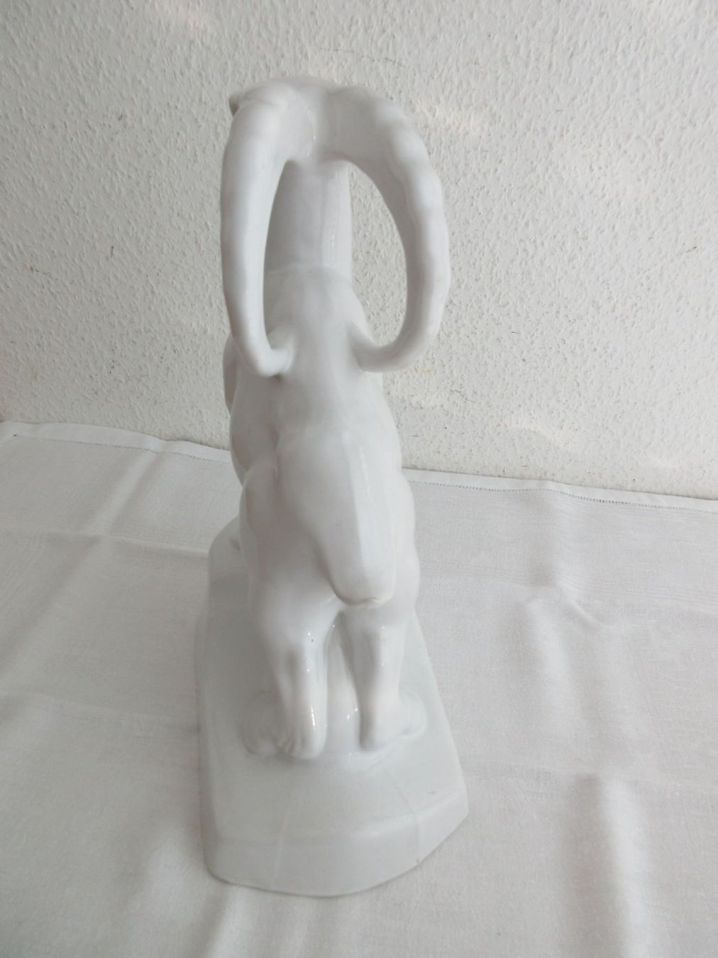 Statuette: Laufen Keramik - Weisser Steinbock – Usato da Binningen venduto da mondoantico 3