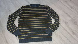 Herbstlicher Herrenpullover, gestreift, Gr. M wenig getragen
