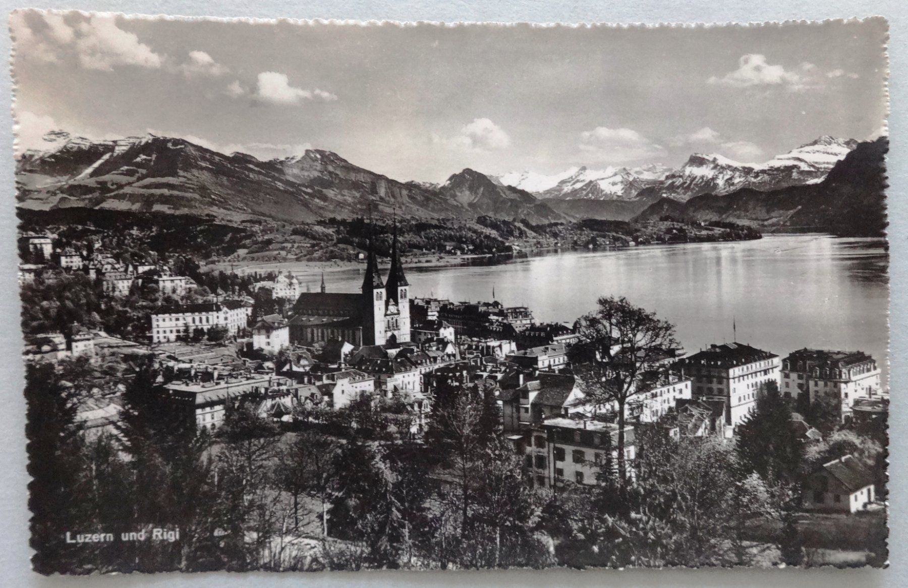 Ansichtskarten: Luzern und Rigi – Gebraucht aus Fétigny von Billy2miny