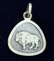 Anhänger Stier, 925er Silber, Top Zustand!