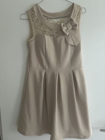Elegant Cute Dress Stylish Beige Dress