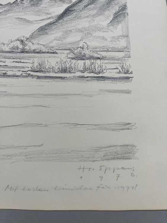 Grafiken & Lithographien: Hans Eppens 1970 LITHOGRAPHIE SIGNIERT NUMMERIERT – Gebraucht aus Gersau von grafik-kunst 3