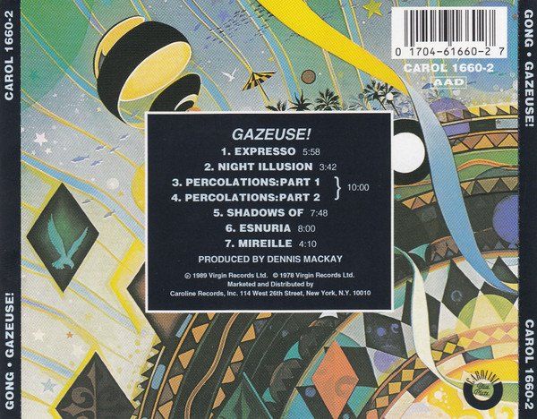 CD: Gong – Gazeuse! - b – Usato da Brittnau venduto da Zibu 1