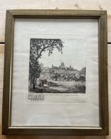Signierter Kupferstich Stift St. Florian bei Linz signiert