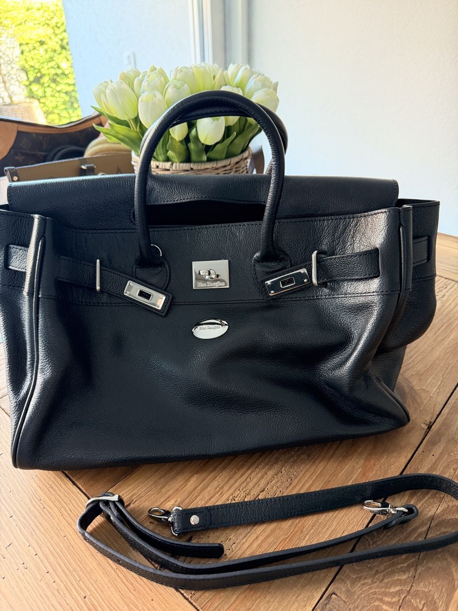 Borse da donna: Elegante schwarze Ledertasche von Mac Douglas – Usato da Adligenswil venduto da mypremium-shop 1