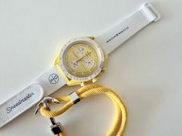 OMEGA x SWATCH Mission to the Sun + Anchor cord bracelet