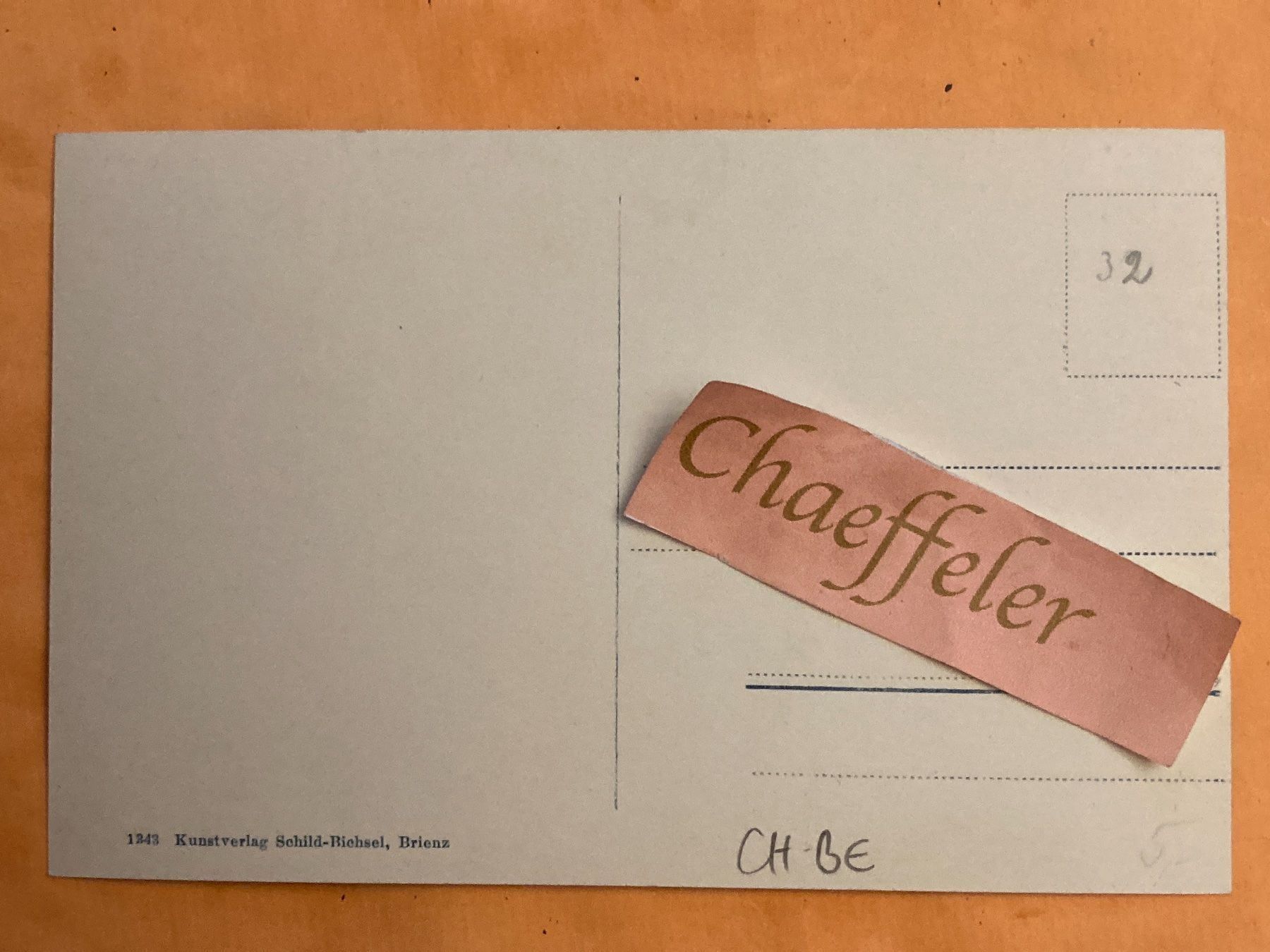 Cartes postales: Grosse Scheidegg, Wetterhorn – D'occasion à Zürich par Chaeffeler 1