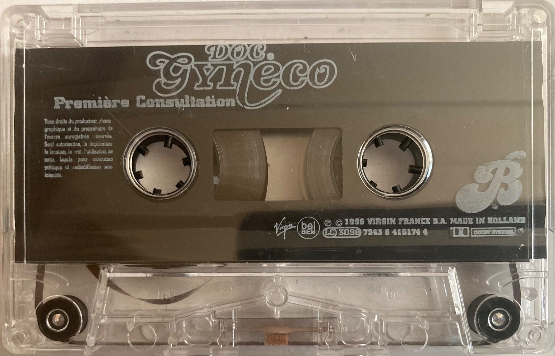 Musicassette: DOC GYNÉCO - PREMIÈRE CONSULTATION – Usato da Poliez-Pittet venduto da Newtown-Records 2