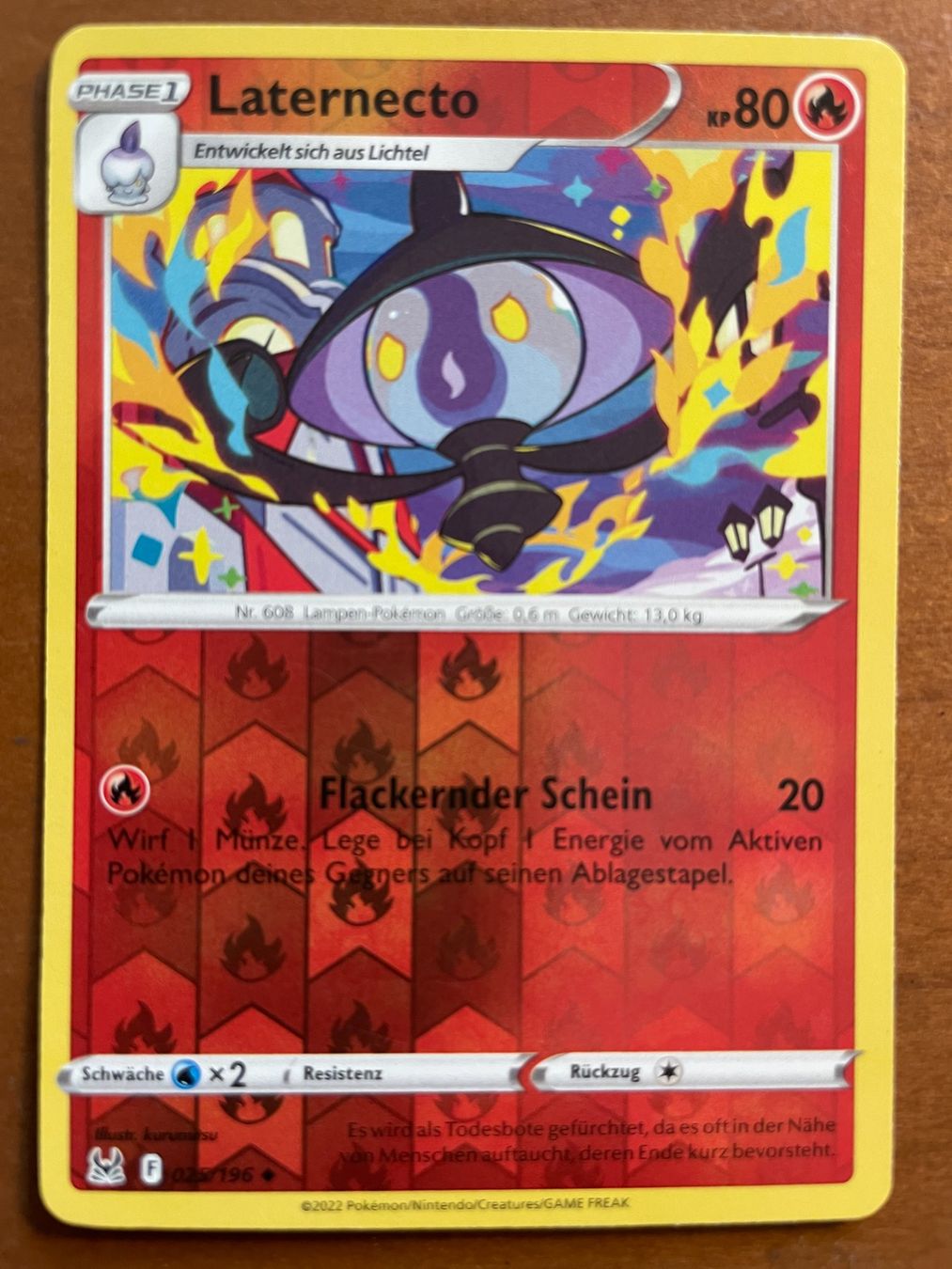 Pokémon Carte collezionabili: Pokemon Laternecto Reverse (Versand gratis) – Nuovo (secondo la descrizione) da Chur venduto da Angerson