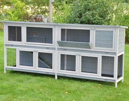 nanook Doppel Hasenstall 230x50x101cm